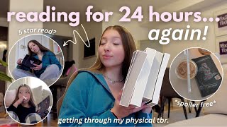 reading for 24 hours again… ☁️📖 how many books can I read in 24 hours spoiler free reading vlog [upl. by Noitsuj378]