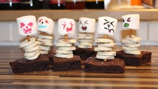 Halloween mit Kindern 6  Brownie Skelette [upl. by Ozkum]