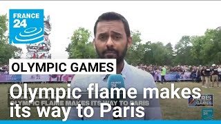 Olympic flame makes its way to Paris ahead of opening ceremony • FRANCE 24 English [upl. by Calderon]