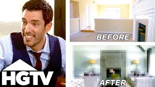 Modern Industrial Living Room Transformation  Brother vs Brother  HGTV [upl. by Airres]