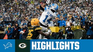 Detroit earns GRITTY divisional win on the road in Green Bay  Lions at Packers Week 9 Highlights [upl. by Sibilla]