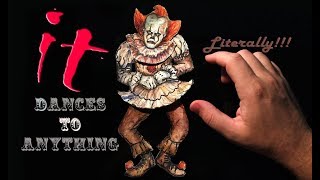 Pennywise Dancing clown 🤡 quotITquot 2017 Except Clown puppet dances to Anything [upl. by Attenrad]