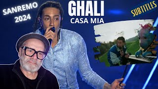 GHALI Casa mia  SANREMO 2024  REACTION by GianniBravoSka [upl. by Ataliah407]