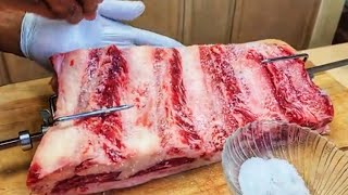 Beef Ribs Rotisserie Recipe [upl. by Attolrac]