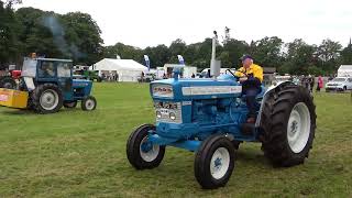 2022 Fettercairn Agricultural Show with vintage vehicle and tractor parade in Laurencekirk Scotland [upl. by Oballa783]