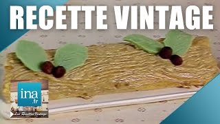 Recette  La bûche de Noël aux noisettes  Archive INA [upl. by Tasha307]