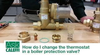 How do I change the thermostat in a boiler protection valve [upl. by Delaryd693]