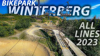 Bikepark Winterberg 2023 Alle Lines [upl. by Iarised]