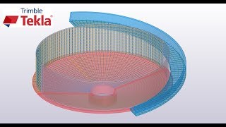 Tekla Structures  Curved rebars [upl. by Ewens]