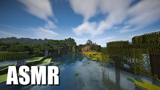 ASMR GAMING Minecraft Live Building a House by the Lake 3 [upl. by Enomys732]