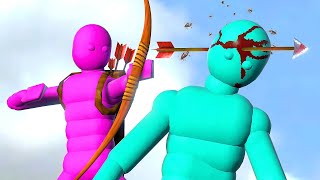 Boxing AI Fight with Weapons in Realistic Simulations with Active Ragdoll Physics [upl. by Zeke425]