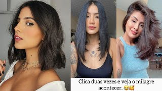 CORTES DE CABELO MÉDIO FEMININO  OS PENTEADOS MAIS ESTILOSOS E TENDÊNCIAS  MODA MODA [upl. by Ennairek]