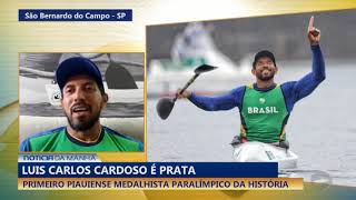 Primeiro medalhista piauiense paralímpico ao vivo no notícia da manhã [upl. by Eymaj]