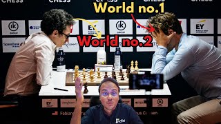 World no2 Caruana vs World no1 Carlsen  Amazing queen endgame  Norway Chess 2024 [upl. by Abas]