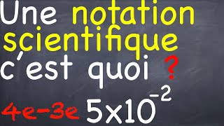 La notation scientifique cest quoi [upl. by Ahsirk]