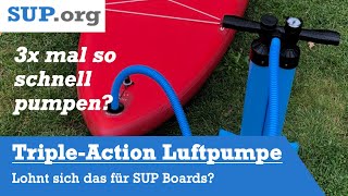 Lohnt sich eine TripleAction Luftpumpe für SUP Boards [upl. by Camfort]