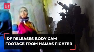 IDF releases Hamas fighters body cam footage moments before Israeli soldiers eliminates him [upl. by Piscatelli703]