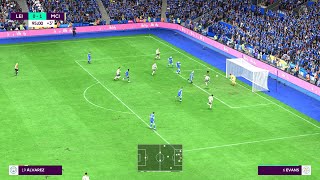 MAN CITY VS LEICESTER FOOTBALL HIGHLIGHTS MATCH 2024 FiFA23 mancity Leicester [upl. by Anifares]