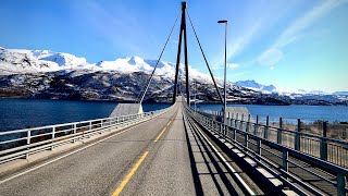 🇳🇴🚚 Harstad  Narvik 4K Timewarp [upl. by Aitam577]