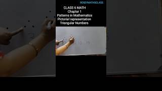 shorts Pictorial representation of Triangular numbersClass 6 Math maths ncert [upl. by Zia]