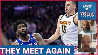 Joel Embiid vs Nikola Jokic headtohead battle highlights Olympic semis between Team USA amp Serbia [upl. by Ecam]