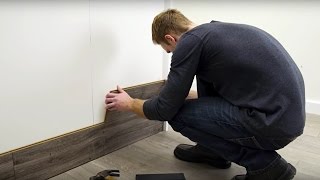 How to Horizontally Install Pergo Laminate Flooring On Your Walls [upl. by Janot]