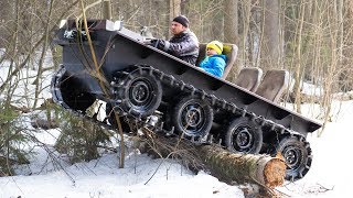 DIY tracked ATV 1000 cost Hardest tests [upl. by Sherard]