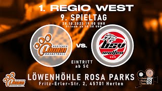 9 Spieltag 1Regio West Hertener Löwen gg BSV Münsterland Baskets Wulfen [upl. by Adala628]