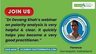 Dr Devang Shahs webinar on Polarity Analysis quickly helps you become a very good practitioner [upl. by Dyanne]