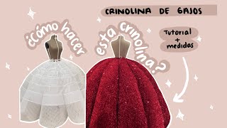 CRINOLINA DE GAJOS  Tutorial  medidas [upl. by Arndt]