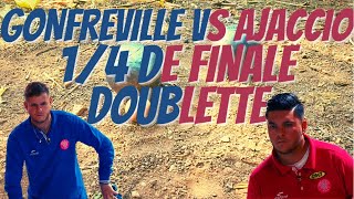 14 de Finale Doublette Ajaccio vs Gonfreville Trophée des Villes 2022  Pétanque [upl. by Aihsram]