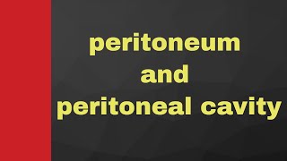 Peritoneal cavity  basic anatomy of peritoneum with notes [upl. by Adnorhs]