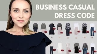 The business casual dress code capsule wardrobe example [upl. by Nnoryt]