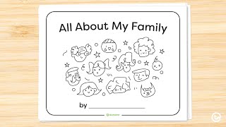 All About My Family Mini Booklet [upl. by Enitsua727]