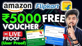 Amazon ₹5000 Free Gift Card 2024  ₹5000 Flipkart Free Gift Voucher Sale Instant  Free Earning App [upl. by Romie]