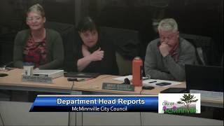 McMinnville City Council Meeting 4919 Part 2 [upl. by Cai]