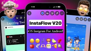 New InstaFlow V20 🍎  iOS Emojis  iOS Fonts  iOS Instgram For Android [upl. by Odnolor]