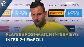 INTER 21 EMPOLI  SAMIR HANDANOVIC INTERVIEW quotWe had to suffer but winning was what matteredquot [upl. by Ovatsug]