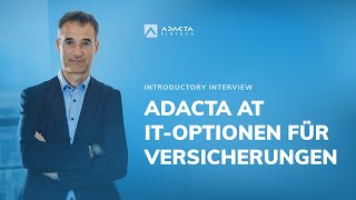 Adacta at ITOptionen für Versicherungen Introductory interview with Jernej Mazi [upl. by Annayk]