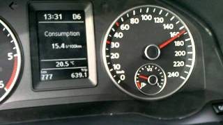 Jetta top speed 16 TDI 105 HP DSG [upl. by Amhser]