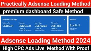 Google Adsense Loading Method On Dashboard 100 Safe  Dashboard Ads Live method  Youth Tutor [upl. by Giovanna]