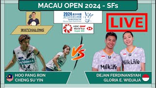 HOO PRCHENG SY 🇲🇾 vs DEJANGLORIA 🇮🇩 LIVE Macau Open 24 澳门公开赛 SFs  Darence Chan Watchalong [upl. by Evania]