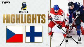 Czechia vs Finland FULL HIGHLIGHTS  2024 World Junior Championship Bronze Medal Game [upl. by Seraphim]