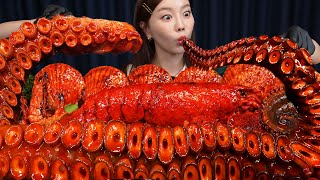 초대왕 문어다리 🔥 랍스터 해물 볶음짬뽕 먹방 레시피 Giant Octopus Legs Lobster StirFried Jjamppong Mukbang ASMR Ssoyoung [upl. by Eahsed951]