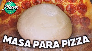 CÓMO HACER MASA DE PIZZA 🍕  TRUCOS Y CONSEJOS  Muve Flavors [upl. by Naryk]