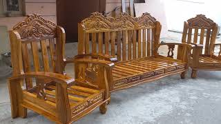 Teak wood sofa set [upl. by Lorianne]