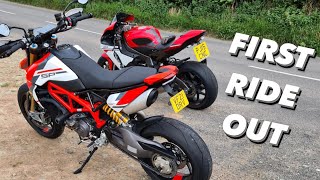 1st Ride Out POV Ducati 2022 HyperMotard 950 SP [upl. by Naitsyrk]