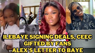 ILEBAYE SIGNING DEALS CEEC GIFTED BY FANSALEXS LETTER TO BAYEBBNAIJA ALL STARSBIG BROTHER NAIJA [upl. by Anev628]