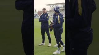 Hassan Ali presents Aamir Jamal with debut cap youbears cricket cricketshortspakistancricket [upl. by Wolfson566]