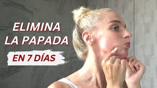 8 minutos para ELIMINAR LA PAPADA  Ejercicios fáciles YOGA FACIAL para adelgazar el doble mentón [upl. by Jesse]